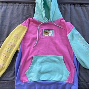 💚Ripndip streetwear Multicolor Hoodie - Pink, Yellow, Mint, Purple